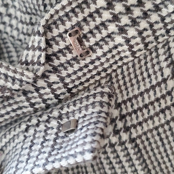 Vintage JH Collectibles Wool Blend Plaid Suit Sz 8 Gray Cream - Picture 14 of 16